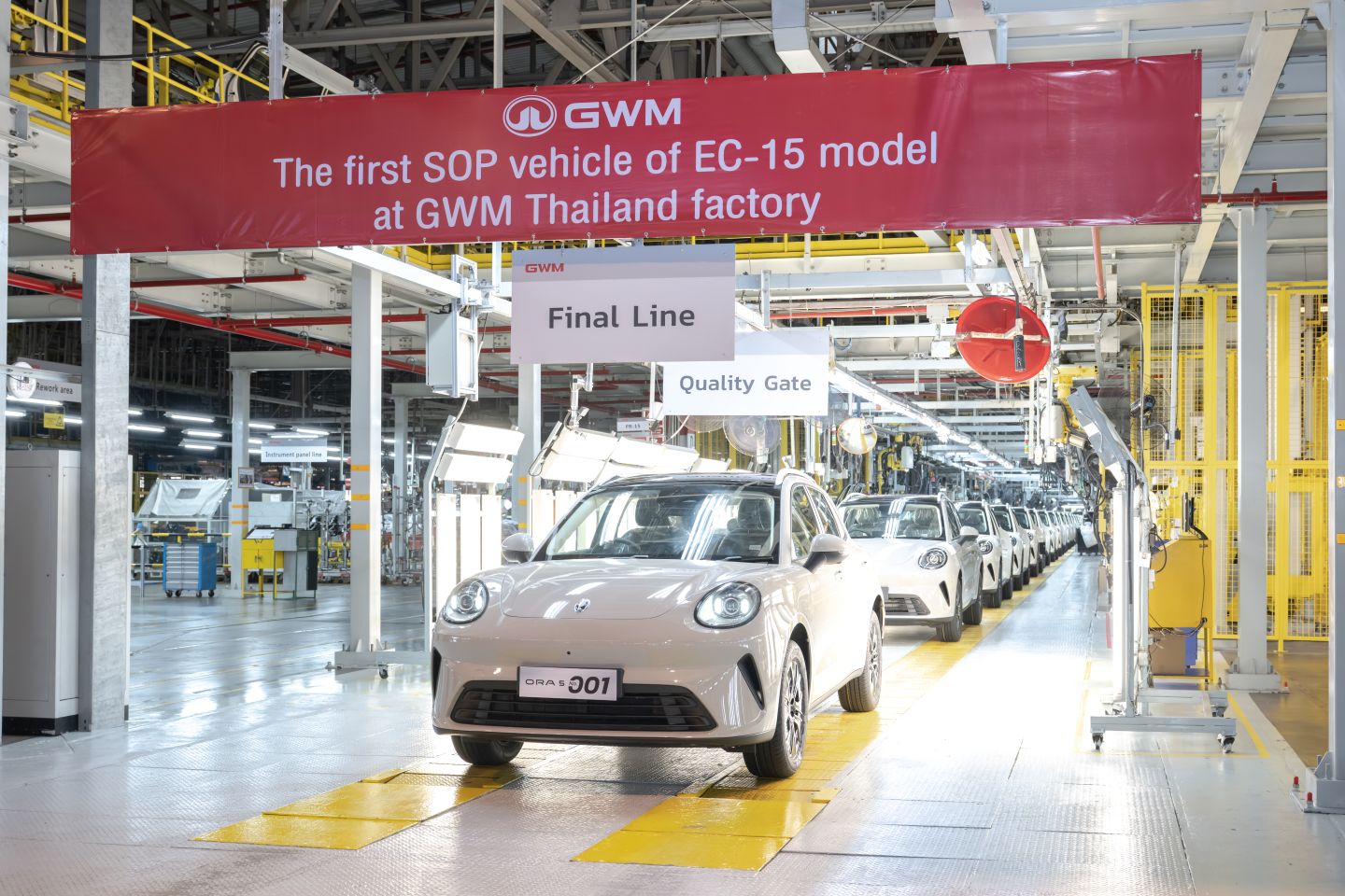 GWM เปิดสายผลิต ORA 5 เป็นทางการ รง. GWM Smart Factory ในประเทศไทย